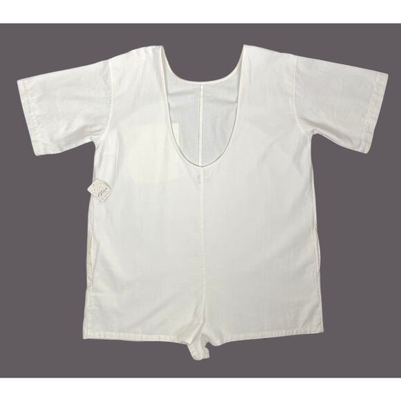 Free People Free-est Dean Romper in Neutral Wet Plaster Small Beachy Boho NWT - Picture 10 of 12